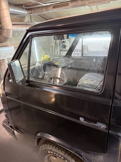 Volkswagen T3 Doka: результат окраски двери